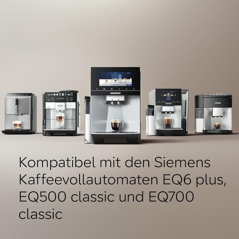 Siemens TZ80009N tejfőző tartály FreshLock fedéllel, 0,5 L, rozsdamentes acél