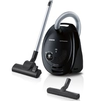 Aspirator cu sac Siemens VS06B112A synchropower, 700 W, filtru Hygiene, perie pentru parchet, covoare și gresie, duză pentru spații înguste, cablu lung, negru 1