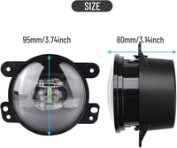 SIEMID LED ködlámpa Dodge Journey 2011-2023 első lökhárító 2