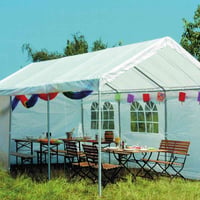 Siena Garden 283879 Carport Tető 3x6, 595x295 cm, Fehér - Kerti Autóbeálló Fedél 2