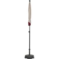 Záhradný slnečník so stredovou tyčou Siena Garden City Push Ø 180 cm, béžová/slivková farba 4