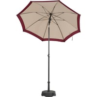 Záhradný slnečník so stredovou tyčou Siena Garden City Push Ø 180 cm, béžová/slivková farba 2