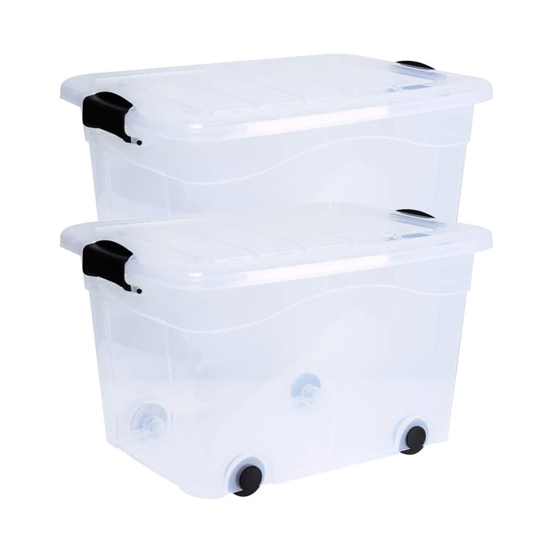 Siena Home Anzio Tárolódoboz 20 L 2 db-os Szett Görgőkkel