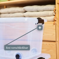 Siena Home Anzio Tárolódoboz 20 L 2 db-os Szett Görgőkkel 4