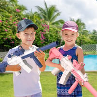 Pistol cu apă electric Siereolly cu rezervor de 500 ml, 2 acumulatori, efect de flacără și recul simulat, pentru copii și adulți 5