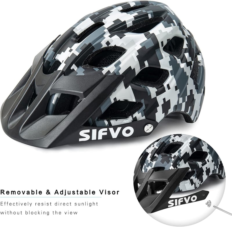 SIFVO gyerek kerékpáros sisak 54-57 cm, könnyű és kényelmes