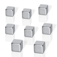 Neodymové kockové magnety Sigel BeBoard B3101, strieborné – súprava 8 ks 1