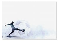 Sigel HO940 Goal Zone papierová podložka na stôl A3, 80 g/m², 30 listov, protišmyková, futbalový blok na kreslenie, svetlomodrá/stredne modrá/čierna 1