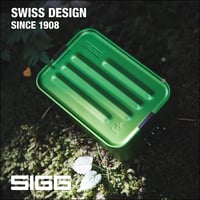 Casetă de prânz din aluminiu Sigg Alu Lunchbox Plus L verde cu compartimente despărțitoare 1,2 L - lavabilă în mașina de spălat vase, utilizabilă în cuptorul cu microunde, fără BPA 6