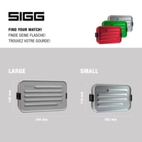 Casetă pentru prânz din aluminiu Sigg Alu Lunchbox Plus S cu compartimente - lavabilă în mașina de spălat vase, compatibilă cu cuptorul cu microunde, complet etanșă, fără BPA - 0,8 L 5
