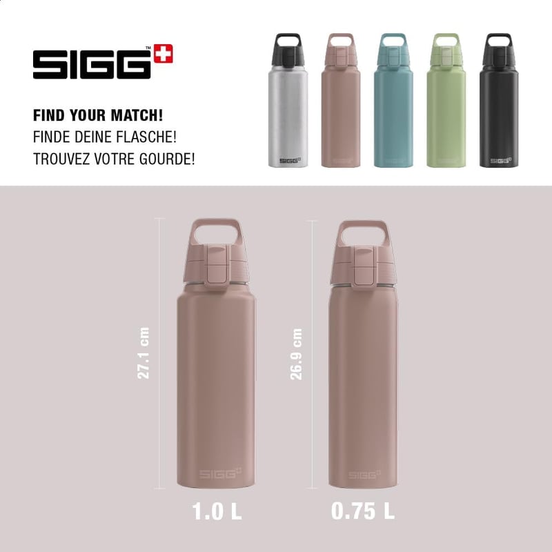 SIGG alumínium kulacs WMB One szénhidrátos italokhoz 1L 0,75L BPA-mentes - Dusk, 1 L