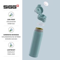 SIGG alumínium kulacs WMB One szénmentesített 1L 0,75L szódavízhez BPA-mentes - Morning Blue, 0.75 L 3
