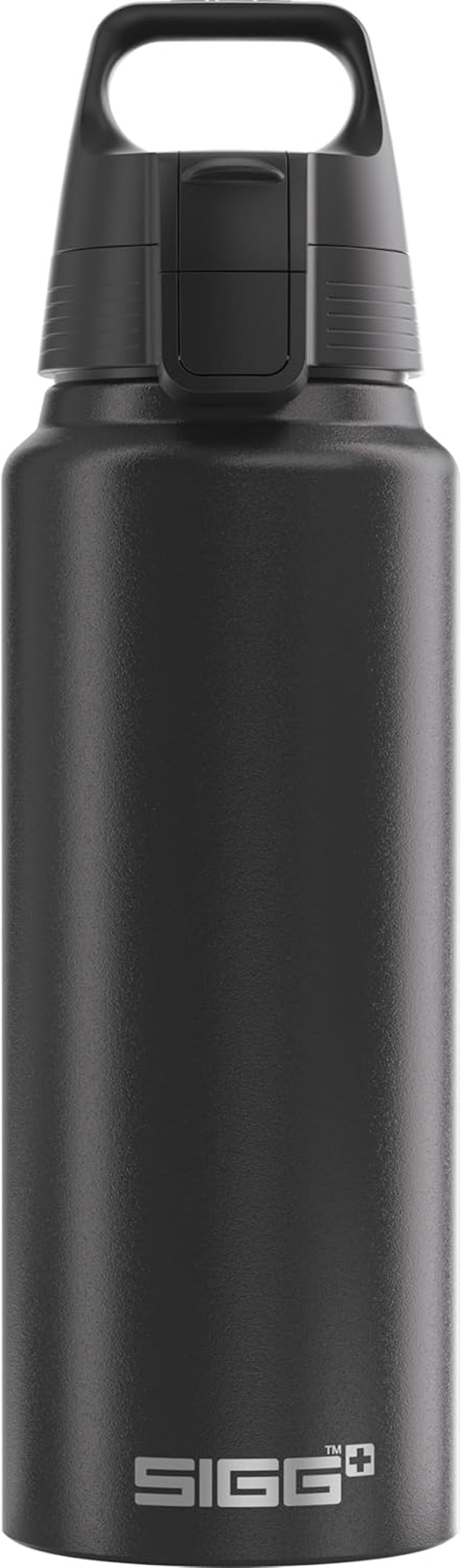 SIGG alumínium kulacs WMB One szénmentesített 1L 0,75L szódavízhez BPA-mentes - Black, 1 L
