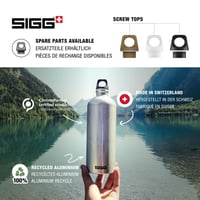 Hliníková športová fľaša SIGG WMB Traveller, na sýtené nápoje, nepriepustná, bez BPA, 0,6 l / 1 l / 1,5 l 4