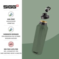 Hliníková športová fľaša SIGG WMB Traveller, na sýtené nápoje, nepriepustná, bez BPA, 0,6 l / 1 l / 1,5 l 3