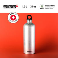 Hliníková športová fľaša SIGG WMB Traveller, na sýtené nápoje, nepriepustná, bez BPA, 0,6 l / 1 l / 1,5 l 3