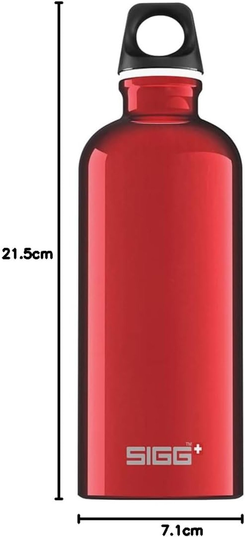 SIGG alumínium sportpalack 0,6L/1L/1,5L szénlezárható BPA-mentes - 13 Red, 0.6 L