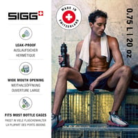 SIGG alumínium sportpalack 0,75L szivárgásmentes sportcsappal - Black 2