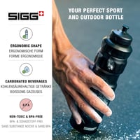 SIGG alumínium sportpalack 0,75L szivárgásmentes sportcsappal - Black 3