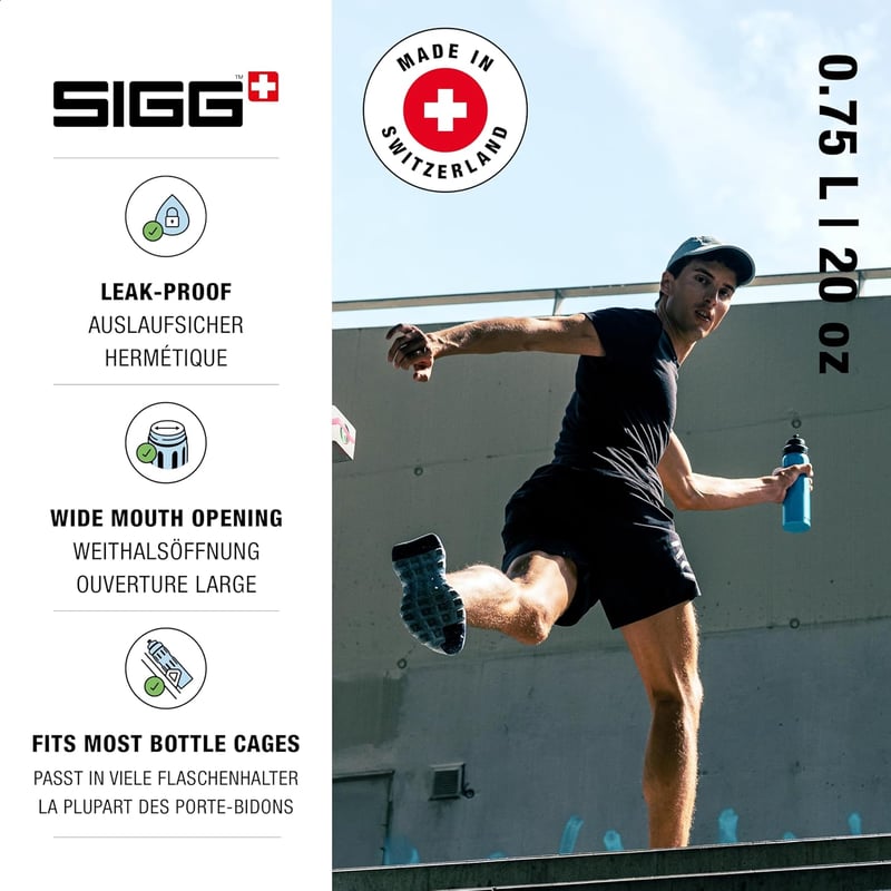 SIGG alumínium sportpalack 0,75L szivárgásmentes sportkupakkal - Blue