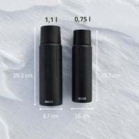 Termos SIGG Gemstone IBT Obsidian cu cană - 1,1L - Oțel inoxidabil - Fără BPA - Etanș - Pentru drumeții și camping 4