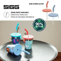 Pahar pentru copii Sigg cu capac și pai - Pompieri - Capac din silicon și pai din Tritan - Fără BPA - Ușor și durabil - 0,35 L 4