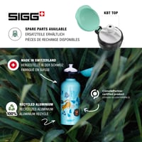 Detská hliníková fľaša Sigg KBT 0,4 l – Švajčiarska výroba, nepriepustná, nerozbitná, bez BPA, na školské a športové využitie 4