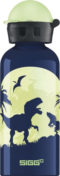 Sigg KBT Glow Moon Dinos alumínium gyerek kulacs - kék dinós - 0,4 l 1