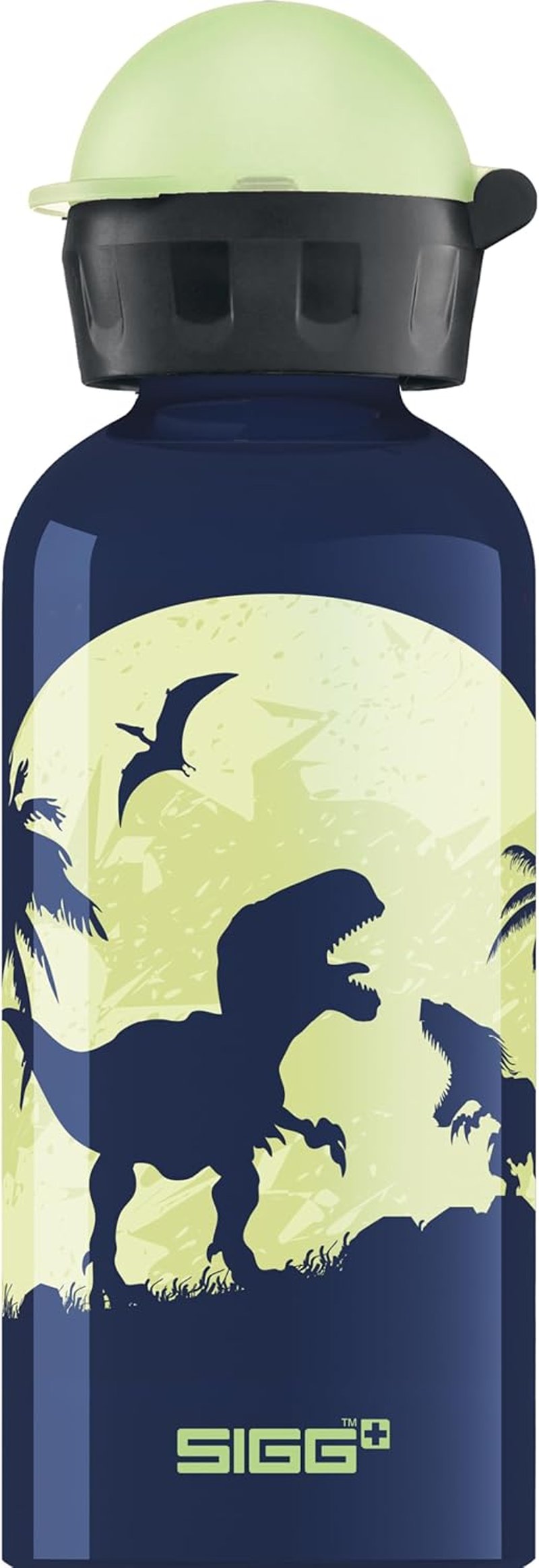 Sigg KBT Glow Moon Dinos alumínium gyerek kulacs - kék dinós - 0,4 l