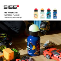 Hliníková detská fľaša na vodu SIGG KBT Build It 300 ml, s uzáverom svietiacim v tme, nepriepustná — Zlomený uzáver (stav: pozri 2. obrázok) 7