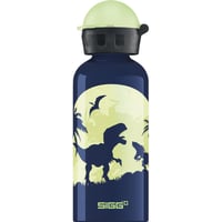 Detská hliníková fľaša Sigg KBT Glow Moon Dinos – modrá s dinosaurami – 0,4 l 1