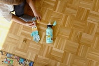 Detská hliníková fľaša Sigg KBT Jungle Tzz 0,4 l – Nepriepustná, nerozbitná, bez BPA, s bielym a zeleným motívom džungle – Na šport a do školy 10