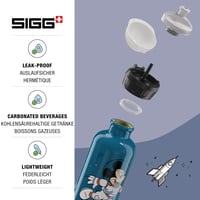 Detská hliníková fľaša na vodu Sigg KBT Mickey Astronaut Disney – 0,4 l, svetlozelená, bez BPA, nepriepustná, na školské a športové využitie 3