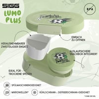 Detský obedár Sigg LUMO Kids Football Splash Plus s priehradkami - Zelený - 800 ml - Vhodný do mikrovlnnej rúry a umývačky riadu - Bez BPA 3