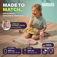 Set pentru prânz SIGG LUMO Kids Rainbow – roz, cutie pentru alimente de 800 ml și bidon de 500 ml, poate fi utilizat în cuptorul cu microunde și spălat în mașina de spălat vase, fără BPA 2