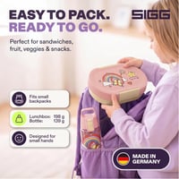 Set pentru prânz SIGG LUMO Kids Rainbow – roz, cutie pentru alimente de 800 ml și bidon de 500 ml, poate fi utilizat în cuptorul cu microunde și spălat în mașina de spălat vase, fără BPA 5