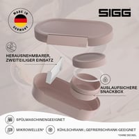 Set cutii pentru prânz SIGG LUMO L - Roz, 1 L - Fără BPA, potrivită pentru microunde și mașina de spălat vase, cutie de prânz ușoară pentru serviciu și școală 3