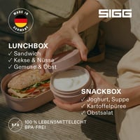 Set cutii pentru prânz SIGG LUMO L - Roz, 1 L - Fără BPA, potrivită pentru microunde și mașina de spălat vase, cutie de prânz ușoară pentru serviciu și școală 4