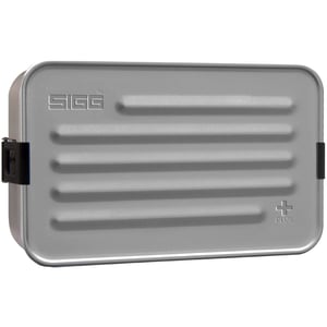 SIGG Metal Box Plus L aluminijska posuda za hranu s pregradom, 1,2 L, bez BPA, periva u perilici posuđa — s mrljama (stanje: vidi 2. sliku)