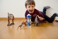 SIGG Miracle Dinosaurier gyerek kulacs szívószállal, Tritan, BPA-mentes - kék - 0,45 l 9