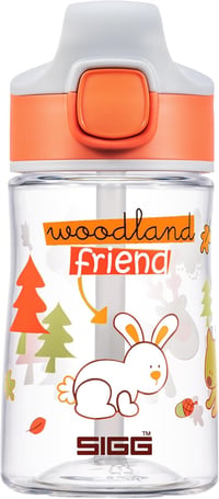 SIGG Miracle Gyerek Tritan Ivópalack Szívószállal, Szorítható, BPA-Mentes, 0,35-0,45 L - Orange, 0.35 L 1