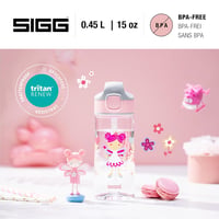 SIGG Miracle Gyerek Tritan Ivópalack Szívószállal, Szorítható, BPA-Mentes, 0,35-0,45 L - Pink, 0.45 L 2