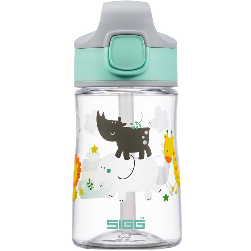 SIGG Miracle Jungle dječja boca za piće sa slamkom, bez BPA - zelena - 0,35 L