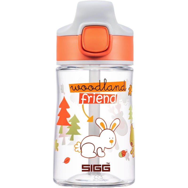 SIGG Miracle Woodland dječja Tritan boca za vodu sa slamkom - narančasta - 0,35 l
