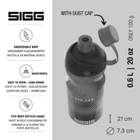 Sigg Pulsar kerékpáros kulacs - antracit - 0,6 l 2