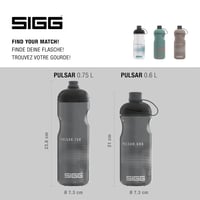 Sigg Pulsar kerékpáros kulacs - antracit - 0,6 l 5