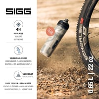 Termoska na bicykel SIGG Pulsar Therm Snow - svetlosivá - 0,65 l 2