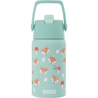 SIGG Shield Flip Funny Fox Gyerek Kulacs - Mentazöld Rókás Mintával - 500 ml - Rozsdamentes Acél — használt (állapot: lásd a 2. képet) 1