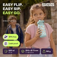 SIGG Shield Flip Funny Fox Gyerek Kulacs - Mentazöld Rókás Mintával - 500 ml - Rozsdamentes Acél — használt (állapot: lásd a 2. képet) 5