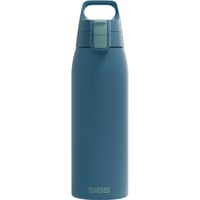Nerezová fľaša na pitie Sigg Shield ONE Blue Puya - 1 l, na sýtené nápoje, nepriepustná, bez BPA, modrá 1